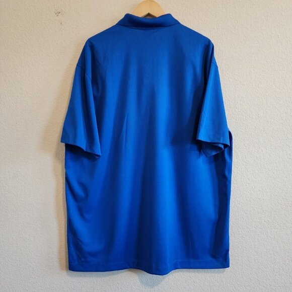 NWT Nike Golf Dri-Fit HERCULES SEALING PRODUCT Blue Branded Employee Polo XXL - Picture 5 of 9